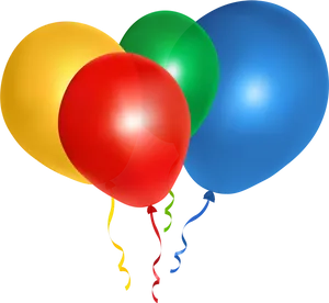 Colorful Balloons Transparent Background PNG Image