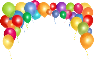 Colorful Balloons Transparent Background PNG Image