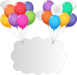 Colorful Balloons Transparent Background PNG Image