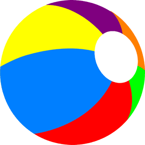 Swimming Pool Ball Png Clipart - Transparent Background Beach Ball Clip Art, Png Download PNG image with transparent background