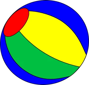 Colorful Beach Ball Illustration PNG Image