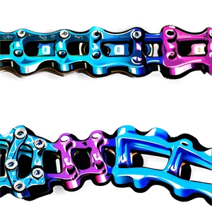 Colorful Bicycle Chain Png 52 PNG Image