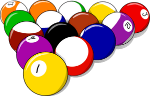 Clip Art Pool Game Clipart - Clipart Pool Balls, HD Png Download PNG image with transparent background
