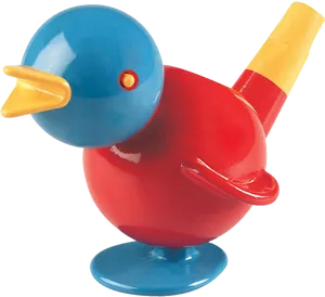 Colorful Bird Whistle Toy PNG Image