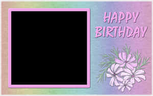 Colorful Birthday Greeting Card Template PNG image with transparent background