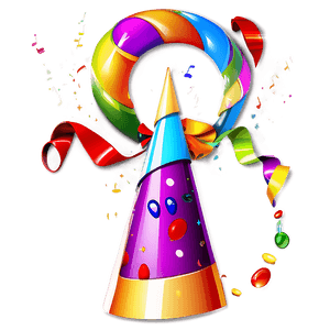 Colorful Birthday Hat PNG itj PNG