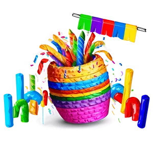 Colorful Birthday Pinata Png Iqb10 PNG Image