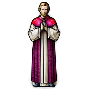 Colorful Bishop Stained Glass Png Nyr82 PNG Image