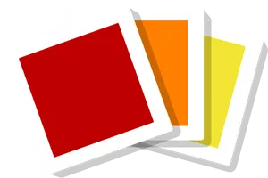 Colorful Blank Books Stacked PNG Image