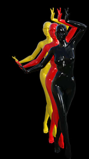 Colorful Bodysuit Models Germany PNG image with transparent background