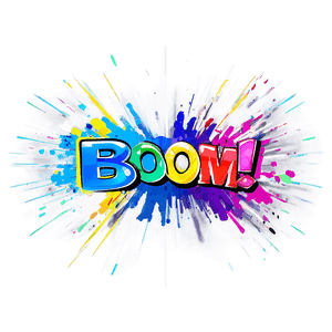 Colorful Boom Illustration PNG quw67 PNG image with transparent background