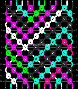 Transparent Bracelet Clipart - Double Chevron Friendship Bracelet Pattern, HD Png Download PNG image with transparent background
