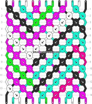 Colorful_ Bracelet_ Pattern_ Guide PNG Image