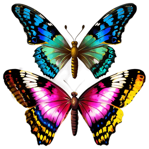 Colorful Butterflies PNG 05232024 PNG image with transparent background
