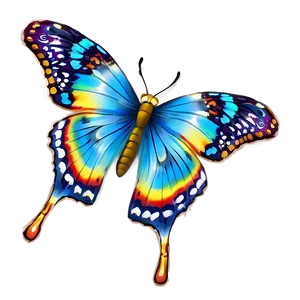 Colorful Butterflies Png Cbl PNG Image