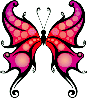 Fantasy Butterfly Clipart - Fantasy Butterfly Tattoo Outline, HD Png Download PNG image with transparent background