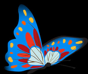 Colorful Butterfly Illustration PNG image with transparent background