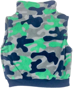 Colorful Camouflage Sweater Vest PNG Image