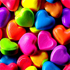 Colorful Candy Hearts PNG 22 PNG