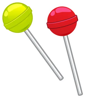 Colorful Candy Lollipops Illustration PNG Image