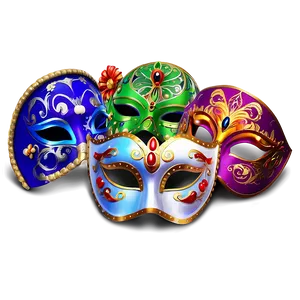 Colorful Carnival Masks Png Qkx68 PNG Image