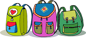 Three Vector Colorful Children Backpacks Isolated On - Backpacks Clipart, HD Png Download PNG image with transparent background
