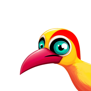 Colorful Cartoon Bird PNG 06202024 PNG