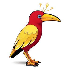 Colorful Cartoon Bird Png Vlf46 PNG Image