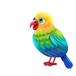 Colorful Cartoon Bird PNG vmc91 PNG