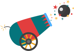 Clip Art Circus Cannon Clipart - Circus Cannon Png, Transparent Png PNG