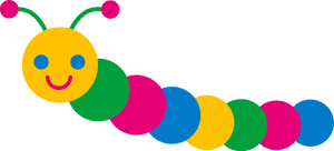 Caterpillar Food Cliparts Zone - Colorful Caterpillar Clip Art, HD Png Download PNG with transparent background