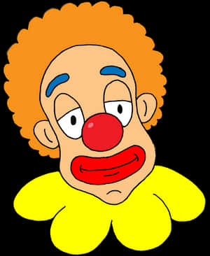 Colorful Cartoon Clown Illustration PNG image with transparent background