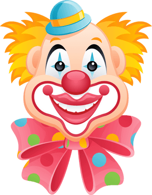 Clown Clipart Smile - Happy Clown Faces Clip Art PNG image with transparent background