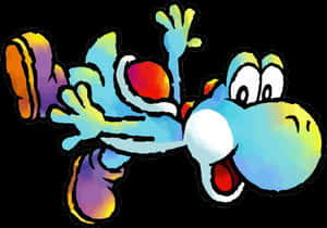 Light Blue - Yoshi's Island Blue Yoshi, HD Png Download PNG with transparent background