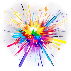 Colorful Cartoon Explosion Png 06212024 PNG Image