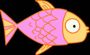 Colorful Cartoon Fish PNG image with transparent background