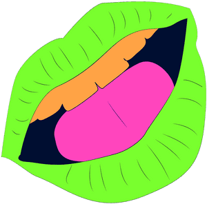 Green Mouth, Lips, Tongue, Mouth, Green, Lipstick, HD Png Download PNG image with transparent background