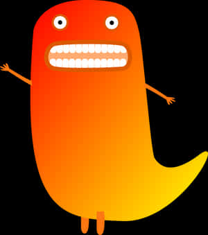 Colorful Cartoon Monster PNG image with transparent background