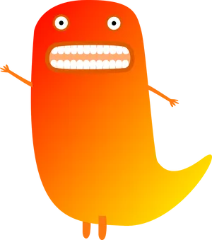 Colorful Cartoon Monster PNG Image