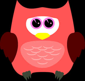 Colorful Cartoon Owl Illustration PNG image with transparent background