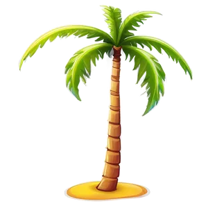 Colorful Cartoon Palm Tree Png 85 PNG Image