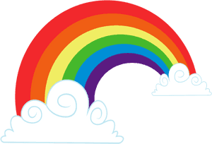 Arcoiris 123456789 - Cloud Rainbow Vector Png, Transparent Png PNG image with transparent background