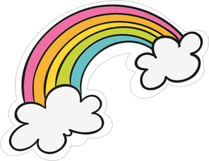 Rainbow Transparent Png - Cloud Rainbow Clipart Png, Png Download PNG image with transparent background
