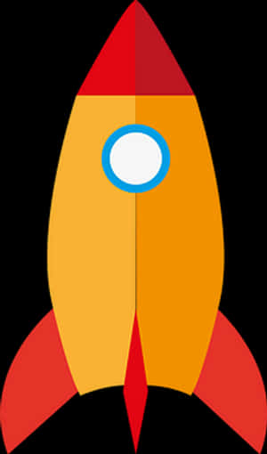Colorful Cartoon Rocket Vector PNG image with transparent background