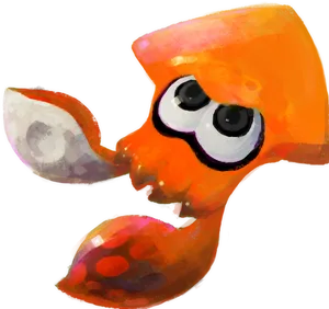 Colorful Cartoon Squid Illustration PNG Image