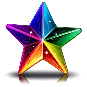 Colorful Cartoon Star Png Ruh PNG Image