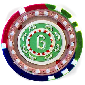 Colorful Casino Chip Stack PNG Image