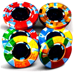 Colorful Casino Chips Png 72 PNG Image