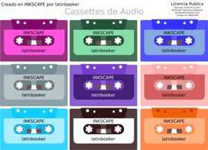 Blank Cassette Tape Vector Png , Transparent Cartoons - Cassette Tape, Png Download PNG with transparent background