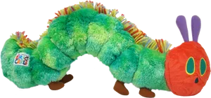 Colorful Caterpillar Plush Toy PNG Image